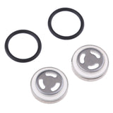 Maxbell 2 Set 18mm Motorbike Sight Len Mirror Seal Gaskets Fits for Brake Master Cylinder Reservoir