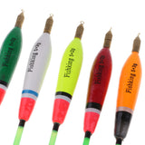 Maxbell 5pcs Fishing Float Bobbers Wooden Buoys Bait Indicators Rock Fishing Tackle