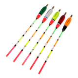 Maxbell 5pcs Fishing Float Bobbers Wooden Buoys Bait Indicators Rock Fishing Tackle
