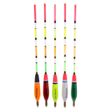 Maxbell 5pcs Fishing Float Bobbers Wooden Buoys Bait Indicators Rock Fishing Tackle