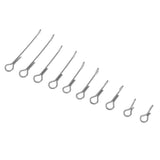 Maxbell 10pcs Fish Skull Articulated Shank Fish Spine DIY Fly Tying Tool 5 Sizes