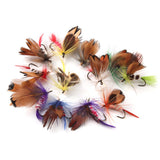 Maxbell 24Pieces Dry Flies Fly Fishing flies Kit Bass Salmon Trouts Flies Floating/Sinking with Fly Box