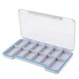 Maxbell Plastic Slim Waterproof Fly Fishing Tackle Box Flies Case Storage 18.7x10.2x1.7 cm/7.4x4.0x0.7 inch