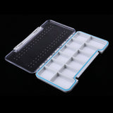 Maxbell Plastic Slim Waterproof Fly Fishing Tackle Box Flies Case Storage 18.7x10.2x1.7 cm/7.4x4.0x0.7 inch