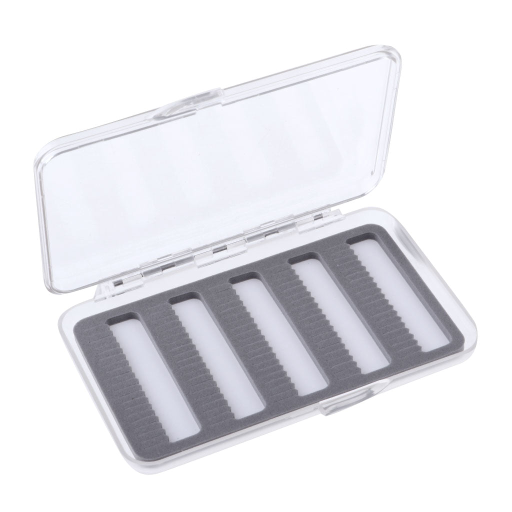 Maxbell Fly Box Super Slim Easy Grip Fly Trout Fishing Box Assorted Nymphs Hold Box