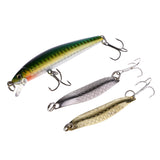 Maxbell Fishing Lures Kit Mixed Hard Lures Spoon Baits and Accessories