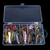Maxbell Fishing Lures Kit Mixed Hard Lures Spoon Baits and Accessories
