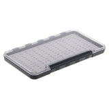 Maxbell Fly Fishing Box Plastic Box Slit Silicone Component Slim Box Transparent Lid