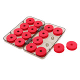 Maxbell 16pcs Foam Fishing Main Line Bobbin Spools Tackle Plastic Storage Box Case
