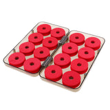 Maxbell 16pcs Foam Fishing Main Line Bobbin Spools Tackle Plastic Storage Box Case