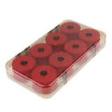 Maxbell 16pcs Foam Fishing Main Line Bobbin Spools Tackle Plastic Storage Box Case