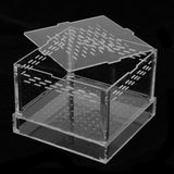 Maxbell Ventilated Design-Durable Acrylic Clear Pet Reptiles Worm Box Breeding Tanks Container