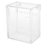 Maxbell Small Acrylic Clear Pet Reptiles Box Breeding Feeding Tanks Container 10.5x8.5x6cm