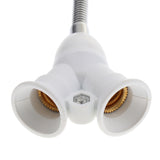 Maxbell Adjustable Bending E27 Standard LED Bulbs Holder Converter Chandelier Socket