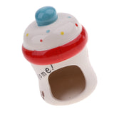 Maxbell Baby Bottle  Shape Hamster Summer House Cage Mini Cool Hideout Hut Sleeping Bed Nest Cooling Bed Ceramic Critter Bath for Dwarf Hamster, Mouse, Squirrel, Guinea Pig, Ferret, etc