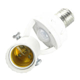 Maxbell AC 110V-240V Infrared PIR Motion Sensor LED E27 Lamp Bulb Holder Switch Useful, for Indoor Aisle Garage