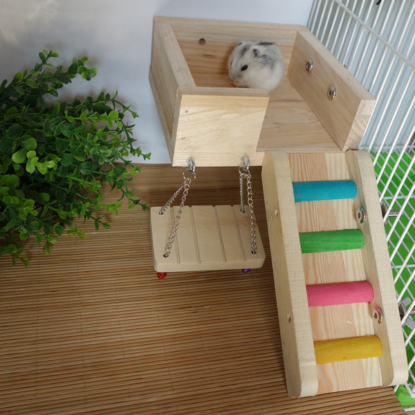 ⚡️Buy Maxbell Wooden Platform,Swing and Ladder Set for Mouse ...