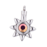 Maxbell Rainbow Crystal Sunflower Pendant Cremation Jewelry For Ashes Urn Necklace