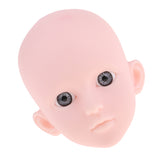 Maxbell 1/4 BJD Female Doll Head Sculpt with Gray Eyes DIY Parts High Quality Plastic