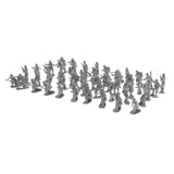 Maxbell 100 Pieces 2cm Realistically Battlefield Plastic Toy Soldier Figures Army Men Accessories -Black