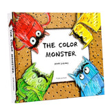 Maxbell Baby Kids Children Preschool Reading Story Drawing 3D Pop Up colorful monster Cognition Book