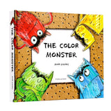 Maxbell Baby Kids Children Preschool Reading Story Drawing 3D Pop Up colorful monster Cognition Book