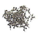 Maxbell 50 Piece Silver Mini Alloy Hollow Cheerleaders Shape Charms Pendants DIY Jewelry Making Findings