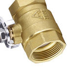 Maxbell Heavy Duty Brass Ball Valve On Off Switch 3/4'' NPT Thread Pipe Fitting