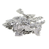 Maxbell 50Pcs Tibetan Silver Pet Cat Charms Pendants For DIY Necklace Jewelry Making