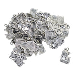 Maxbell 50Pcs Tibetan Silver Pet Cat Charms Pendants For DIY Necklace Jewelry Making