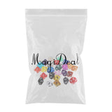 Maxbell 25x Acrylic Polyhedral Dice D10 TRPG Toy for Dungeons and Dragons Table Game