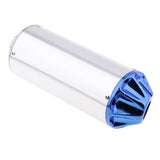 Maxbell Pit Dirt Bike CNC EXHAUST Muffler Steel Silencer 125cc 140cc Blue End Cap