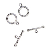 Maxbell 50 Sets Round Loop And Bar OT Toggle Clasp For Jewelry Making Design Repair Supply