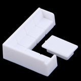 Maxbell Dollhouse Miniature Furniture Plastic White Tea Table Sofa Set DIY Toys 1/75