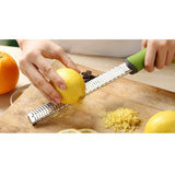 Maxbell Cheese Zester , Stainless Steel Grater, Perfect for Lemon, Orange, Ginger, Garlic, Nutmeg, Citrus, Spices, Chocolate, Nuts (Light Green)