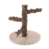 Maxbell Portable Wooden Bird Parrot Desk Stand Training Stand Perch Stand Game Frame