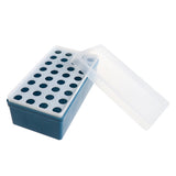 Maxbell Plastic Laboratory 32 Sockets 5ml Centrifuge Tube Stand Holder Box -Blue