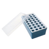 Maxbell Plastic Laboratory 32 Sockets 5ml Centrifuge Tube Stand Holder Box -Blue