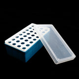 Maxbell Plastic Laboratory 32 Sockets 5ml Centrifuge Tube Stand Holder Box -Blue