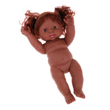 Maxbell 30cm Vinyl Lifelike Baby Doll African-American Doll Nude Baby Doll Model