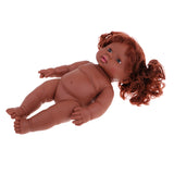 Maxbell 30cm Vinyl Lifelike Baby Doll African-American Doll Nude Baby Doll Model