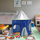 Maxbell 3-in-1 Pop Up Play Tent Space Capsule Playhouse For Kids Indoor Outdoor Play