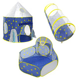 Maxbell 3-in-1 Pop Up Play Tent Space Capsule Playhouse For Kids Indoor Outdoor Play