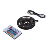 Maxbell RGB Bias Lighting TV 5050 USB Powered LED Light Strip With 24Key Remote 1M