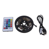 Maxbell RGB Bias Lighting TV 5050 USB Powered LED Light Strip With 24Key Remote 1M