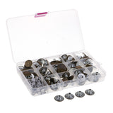 Maxbell 100 Sets Jeans Buttons Metal Tack Buttons Snap Button For Jeans With Storage