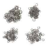 Maxbell 400 Piece Metal Open Jump Rings Split Rings Jewelry Making Connector Findings 5mm 6mm 7mm 8mm