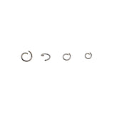 Maxbell 400 Piece Metal Open Jump Rings Split Rings Jewelry Making Connector Findings 5mm 6mm 7mm 8mm