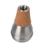 Maxbell Metal Trumpet Practice Mute Silencer Sourdine for Trumpeters Beginners Silver