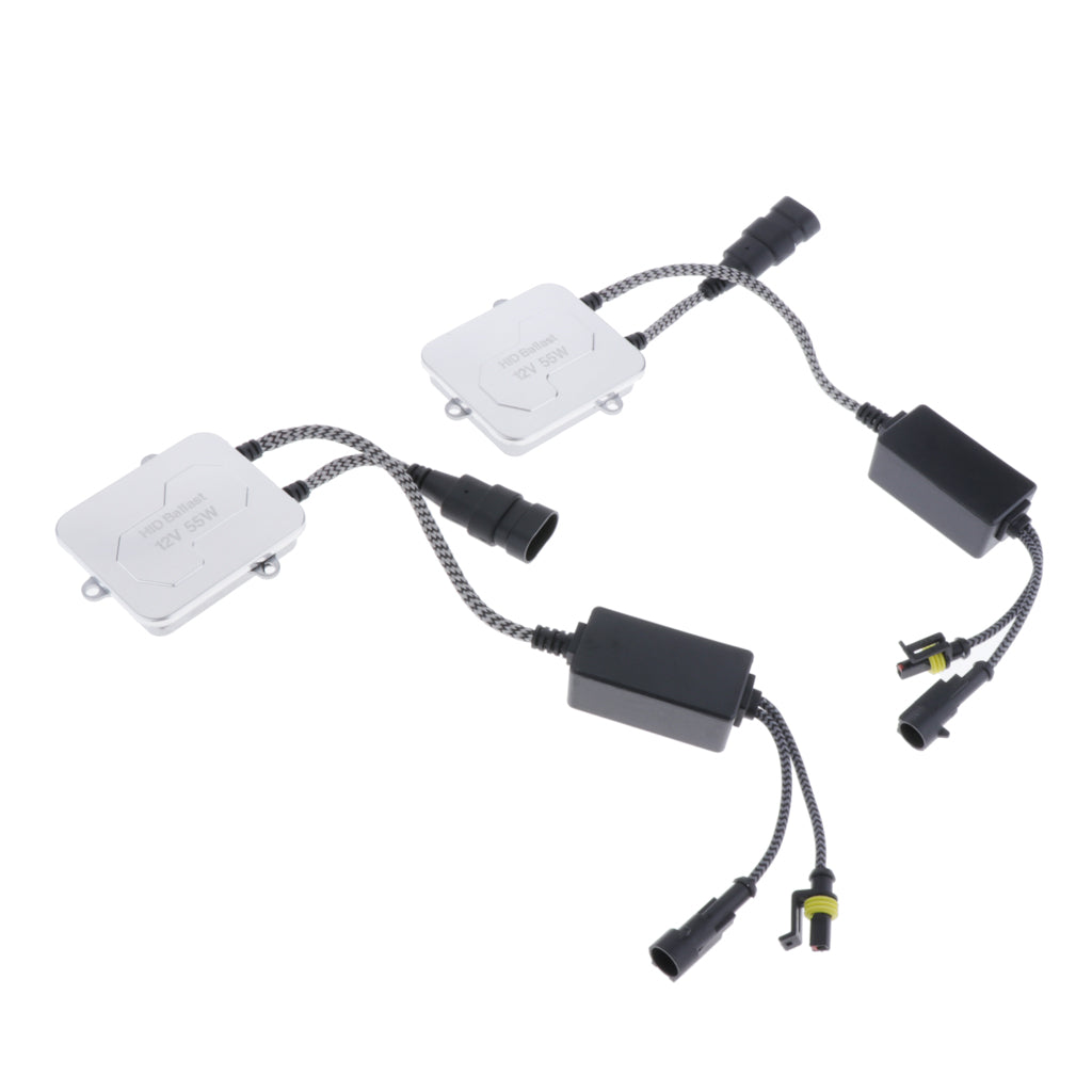 Maxbell 2 Pieces 12V 55W Ultra-Slim HID Xenon Digital Replacement Ballast for HID Conversion Kit